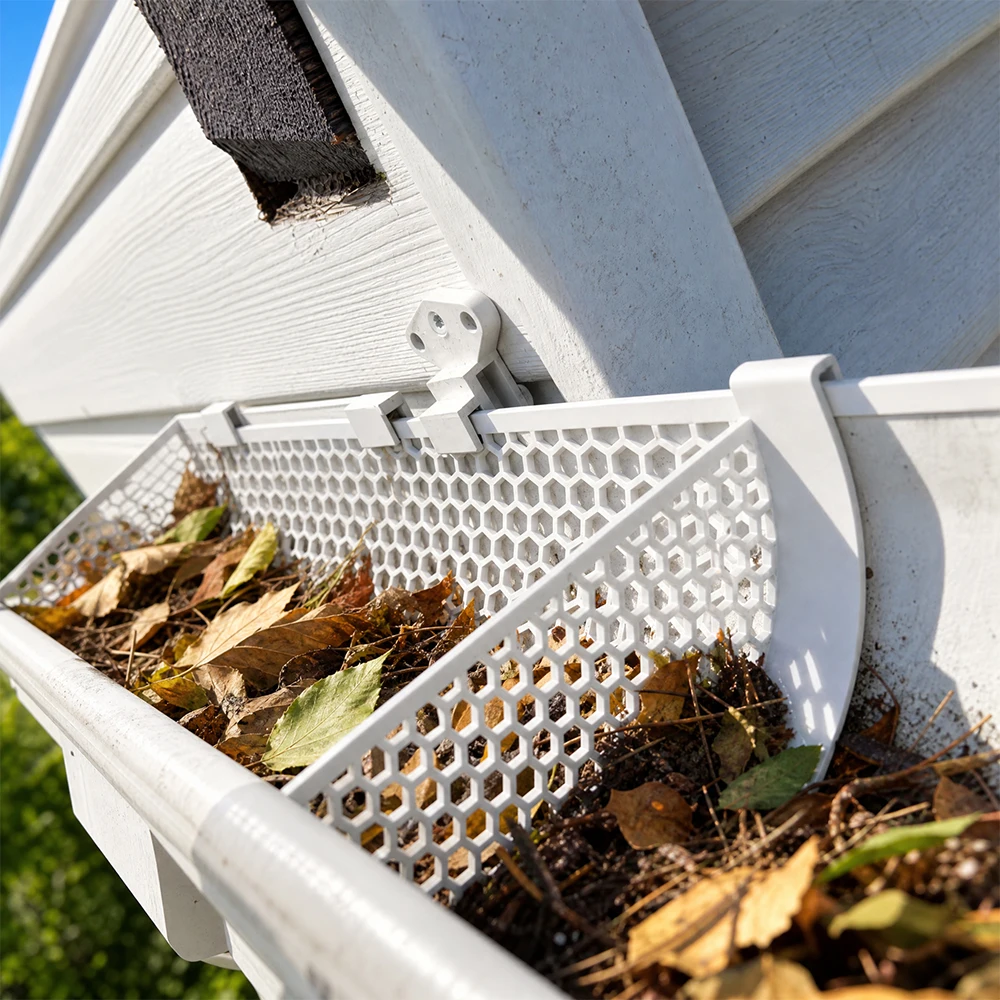 Roof Gutter Filter, Preventing Leaf Clogging, Gutter Filter, Leaf Trap Net, Roof Drain Anti-Clogging, Leaf and Debris Interceptor