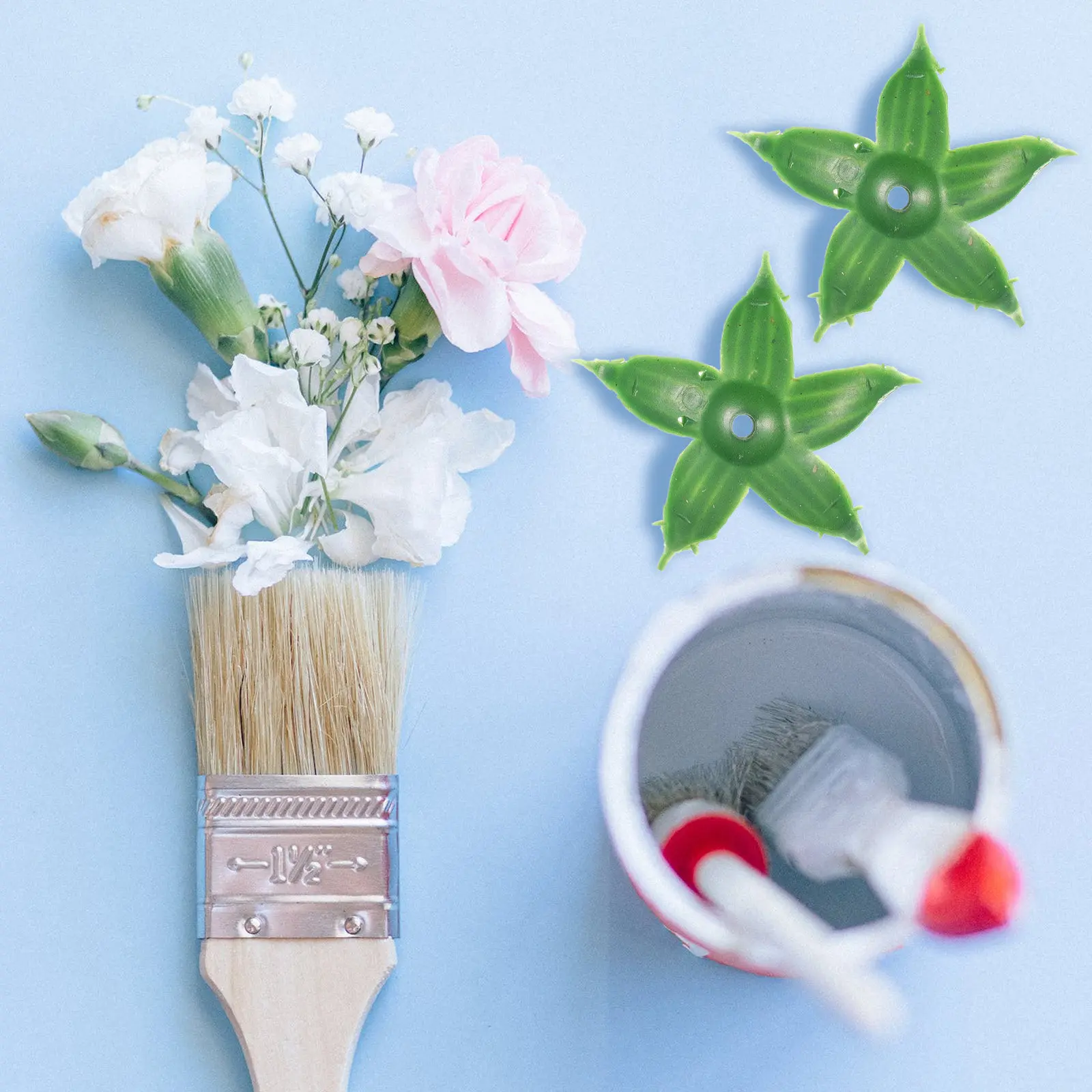

120 шт. искусственных пластиковых лепестков цветов (коробочек) для DIY-композиций, материалы для поделок из искусственных роз