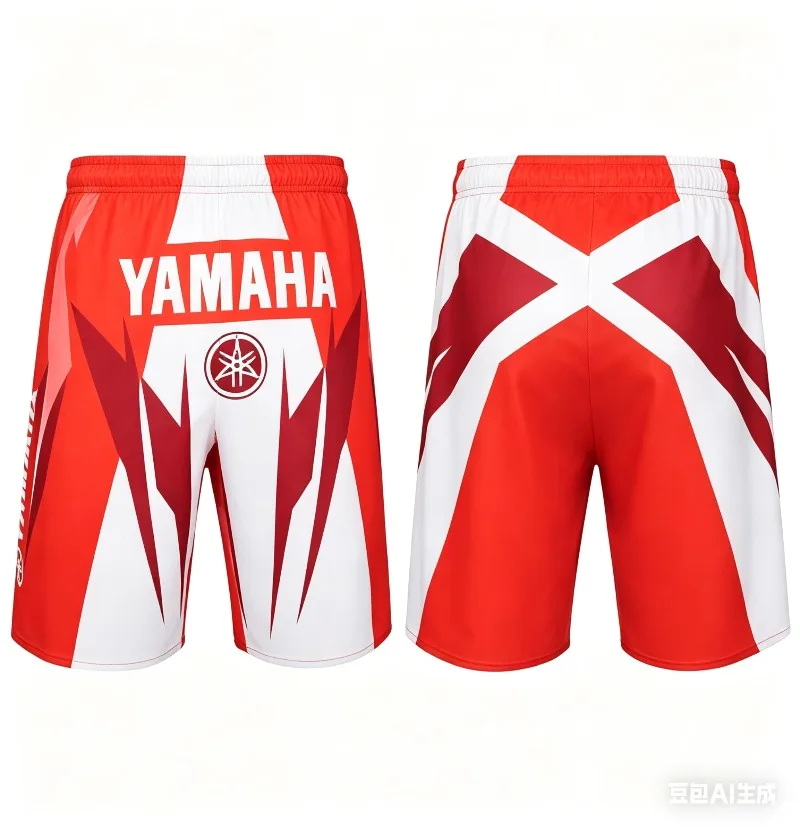 

Summer Hot Selling Yamaha Fashion Trend Red Shorts for Men and Women in 2026 Personalized Casual Motorcycle Riding Shorts