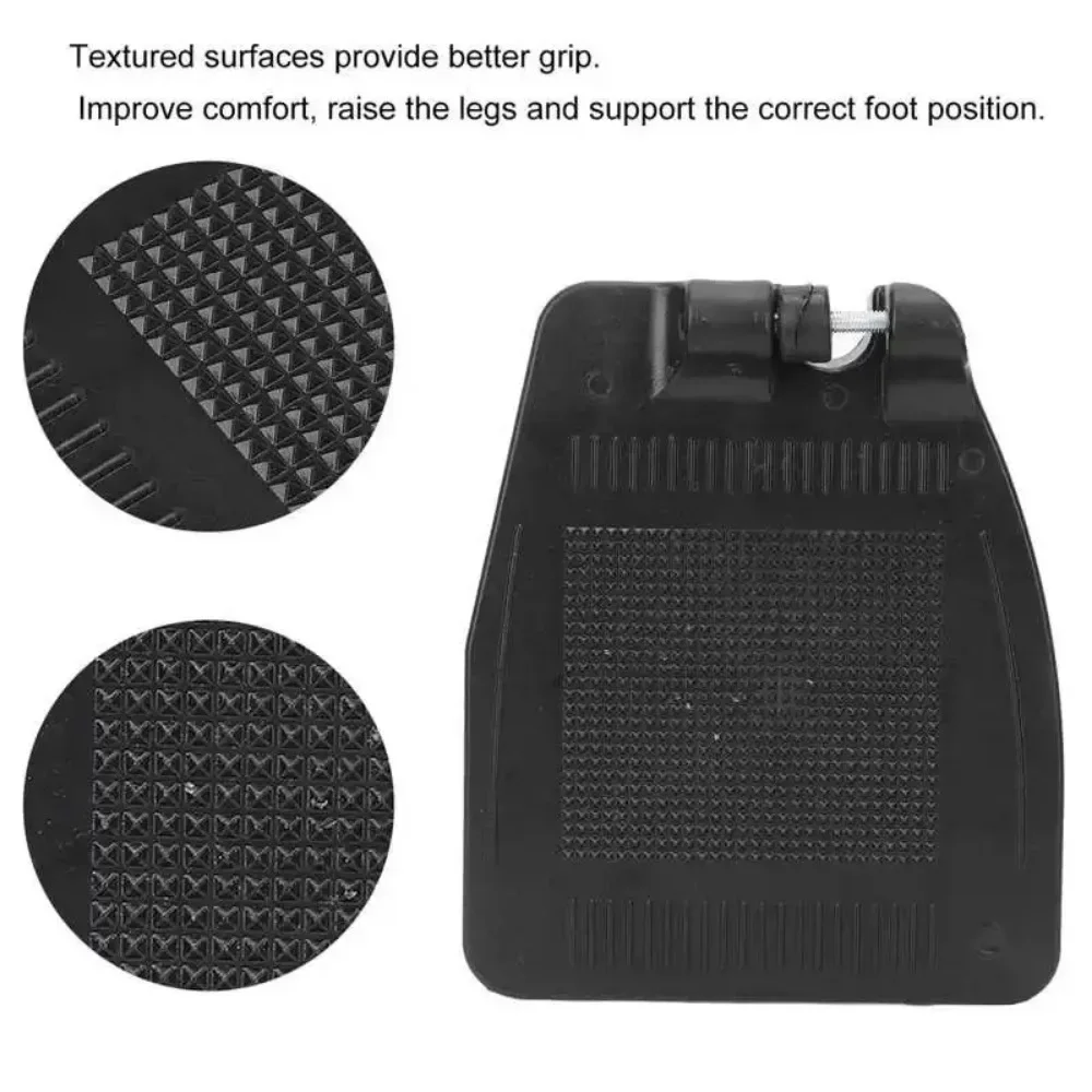 1Pair Wheelchair Footplate Nonslip Foot Pad Pedal Thickened Wheelchair Footrest Pedal Wheelchair Mobility Scooter Parts 19x16cm