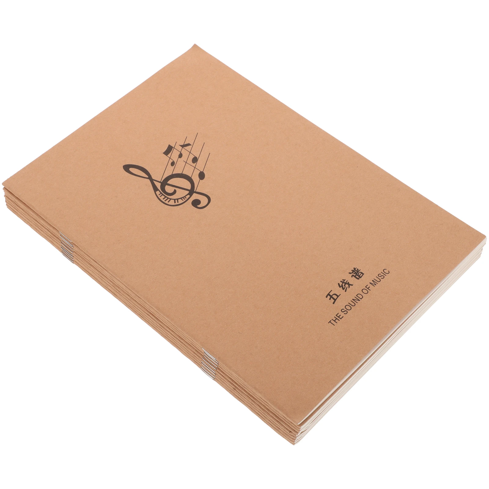 

10 Pcs Stave Book Creative Paper Stuff Notebook Guitar Music Manuscript Staff Piano Universal Beginner Gifts