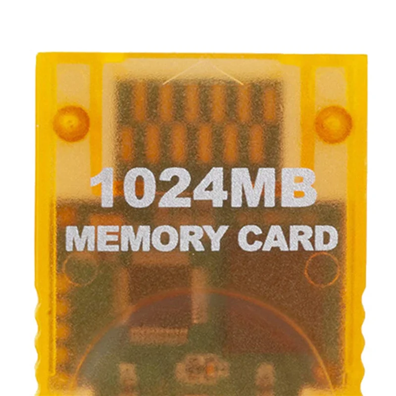 【علامة تجارية جديدة】بطاقة ذاكرة 2X سعة 1024 ميجابايت لنينتندو وي لبطاقة ذاكرة ألعاب Gamecube GC لوحدة تحكم وي سهلة الاستخدام، برتقالي