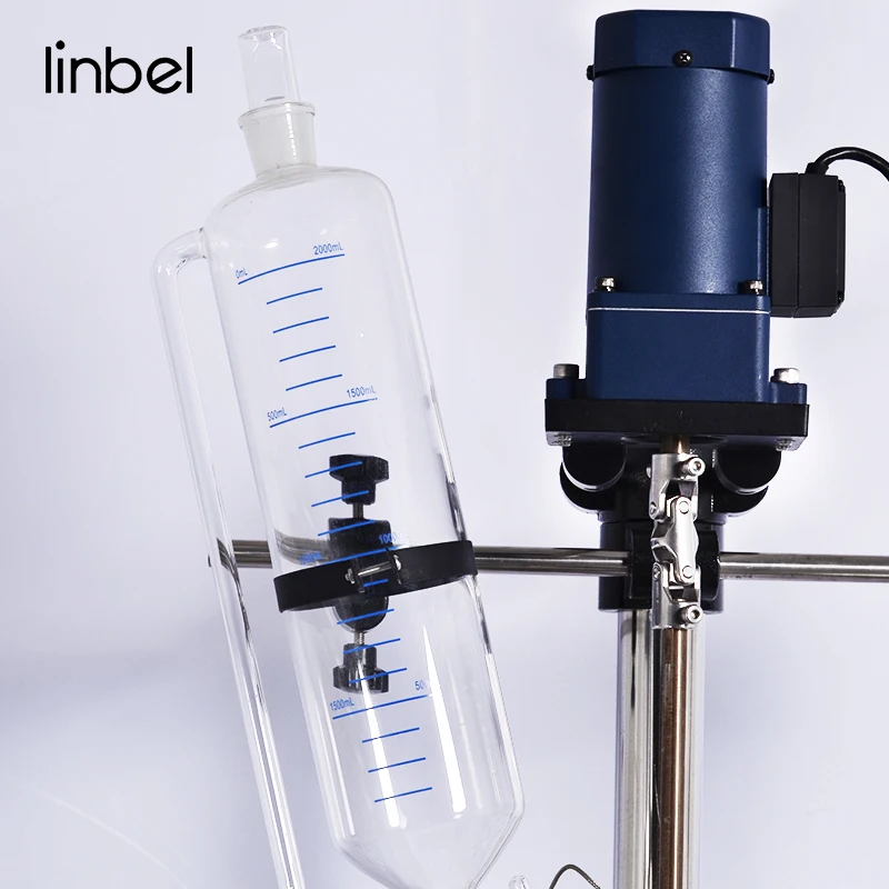 سعر المصنع 100L مفاعل فلتر التبلور الزجاجي لعزل CBD