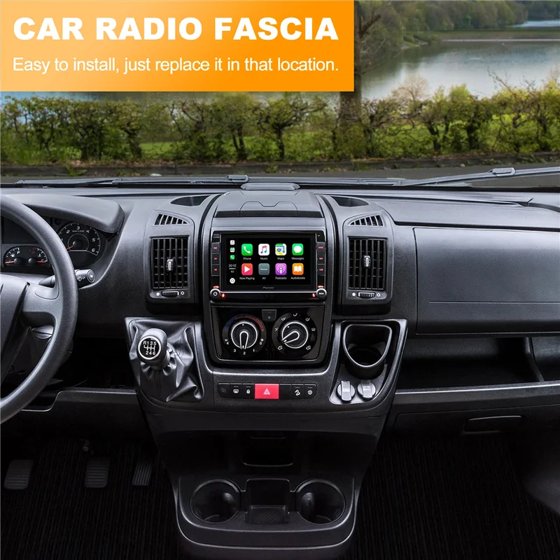 

Car Radio Fascia Frame Adapter For FIAT DUCATO 8Th 2021-2024 9Inch Big Screen 2DIN Dash Fitting Panel Frame Kit-M53K