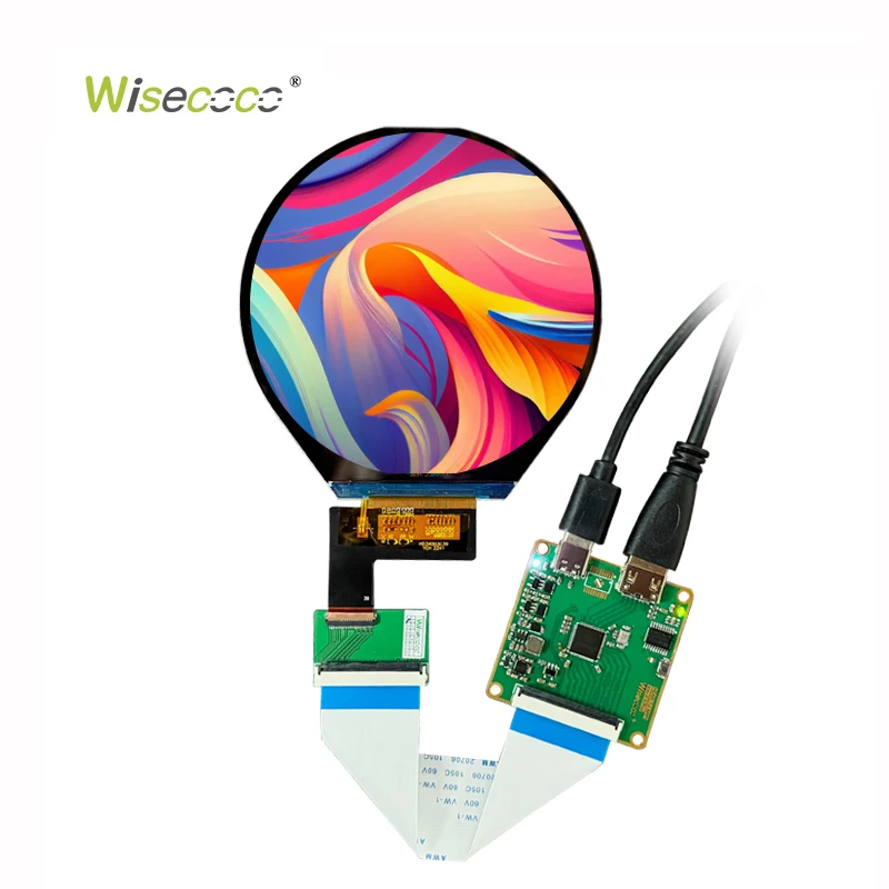 3.4 Inch TFT LCD Round Screen 800X800 MIPI Interface Circular Lcd Display IPS LCD Screen for Raspberry Pi