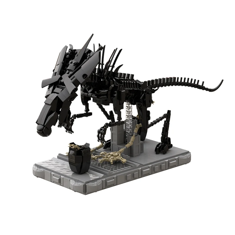 

MOC Science Movie Queen Monster Building Blocks Set For Aliens Facehuggers Empress Mecha Animal Bricks Toy For Children Kid Gift