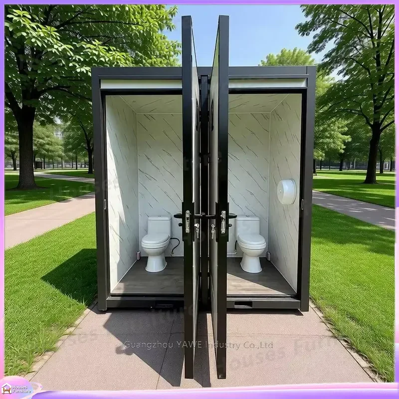 Portable Outdoor Shower Room Prefabricated Container Mobile Toilet Cabin Waterproof Camping Bathroom Unit for Garden Site