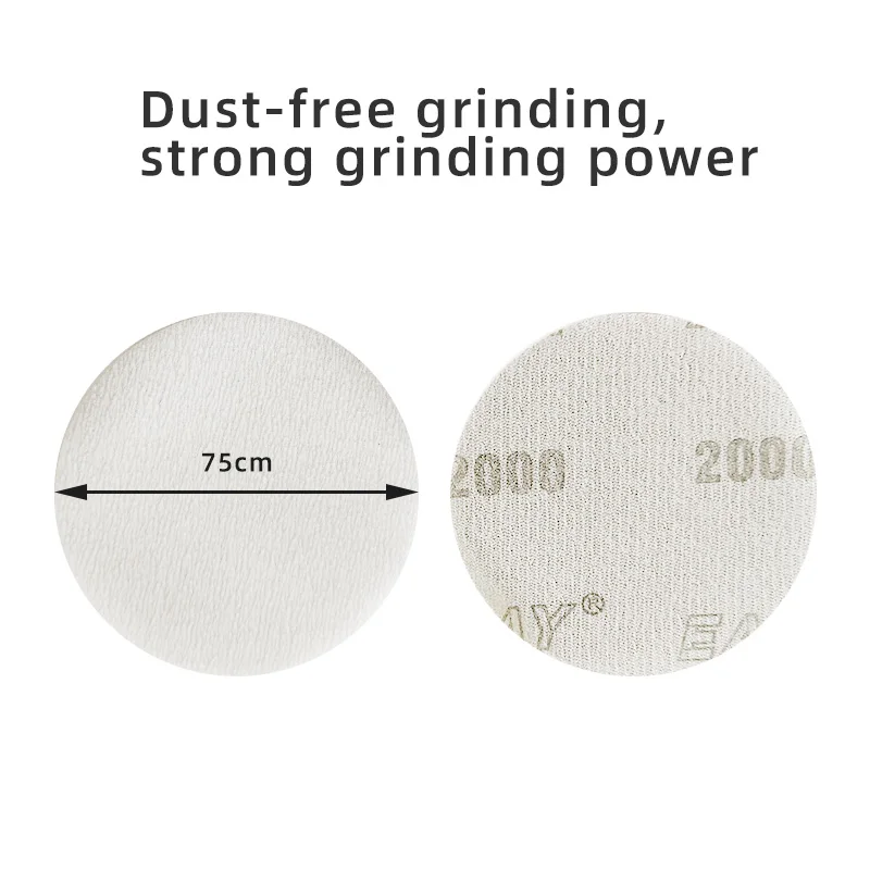 EASY SPRAY 50Pcs 75 mm Film Superfine Sanding Discs 1200~3000 Grit Soft Waterproof Sandpaper for Wet/Dry Polish Automotive Paint