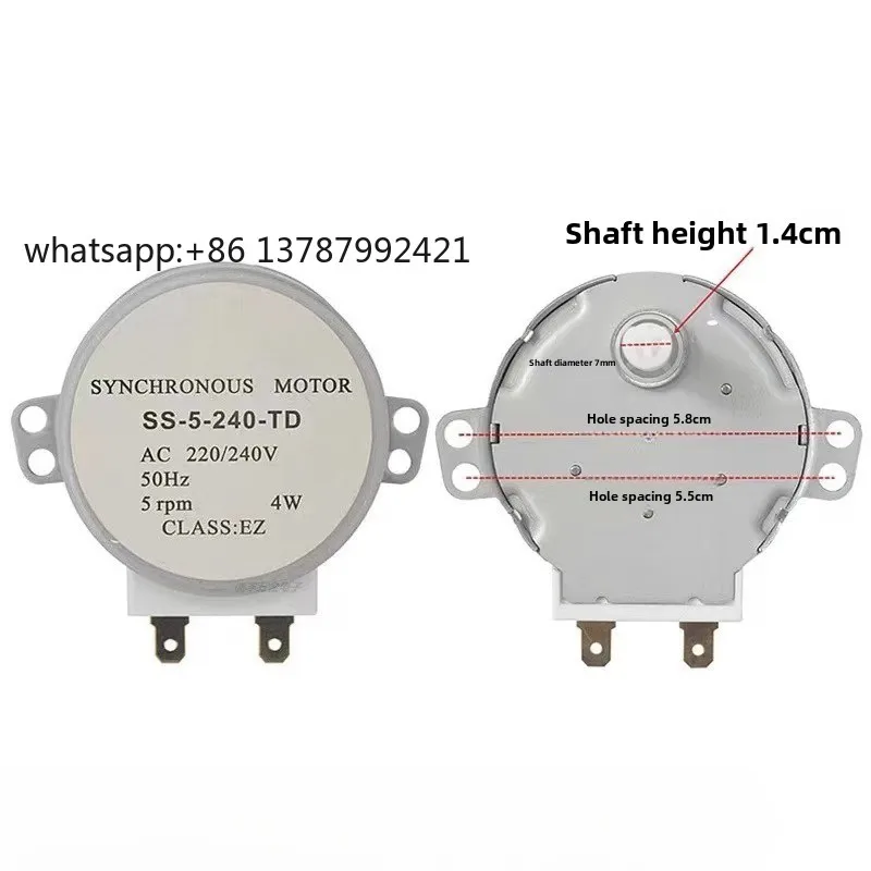 Suitable for Microwave Turntable Synchronous Motor SS-5-240-TD 220V D-axis