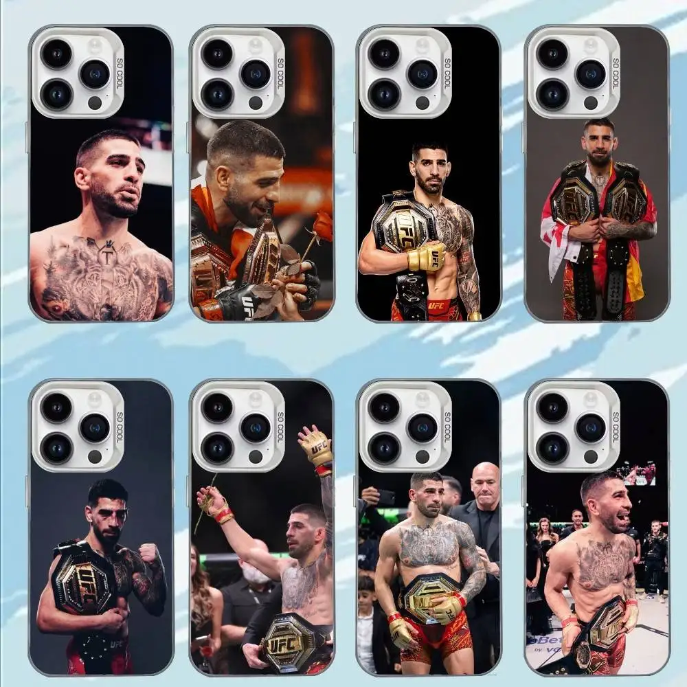 

I-Ilia Fighting T-Topuria Phone Case For iPhone 17,16,15,14,13,12,11,Mini,Pro,MAX Matte Shockproof Phone Case