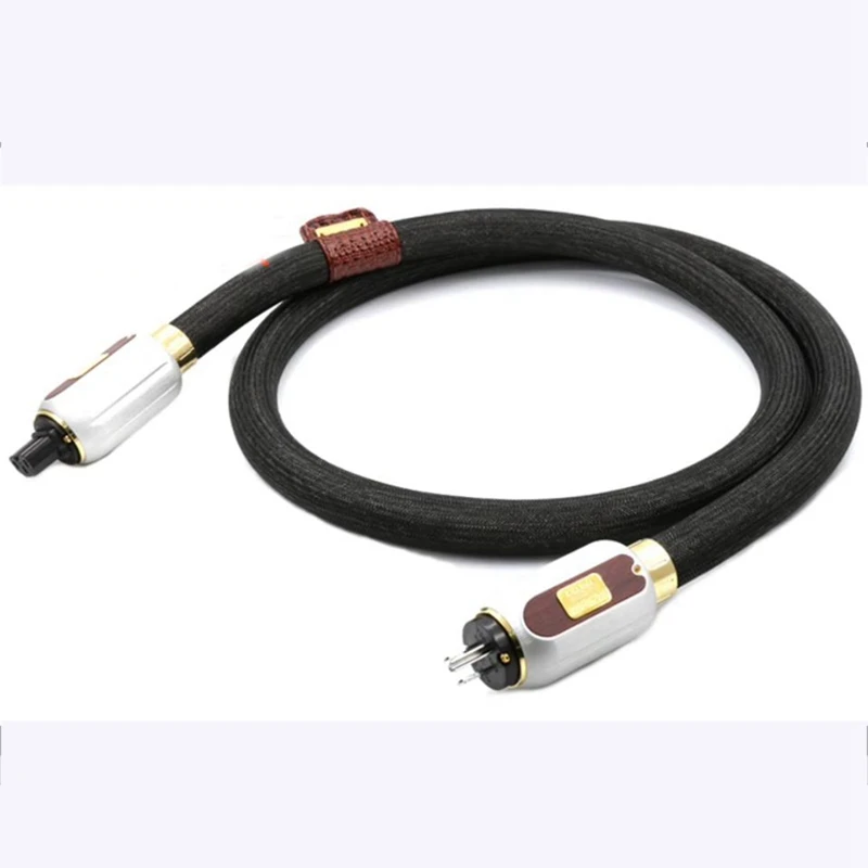 Hifi Enigma Extreme Signature Audio AC Power Cord Cable With Rhodium Plated US/EU Plugs Connection