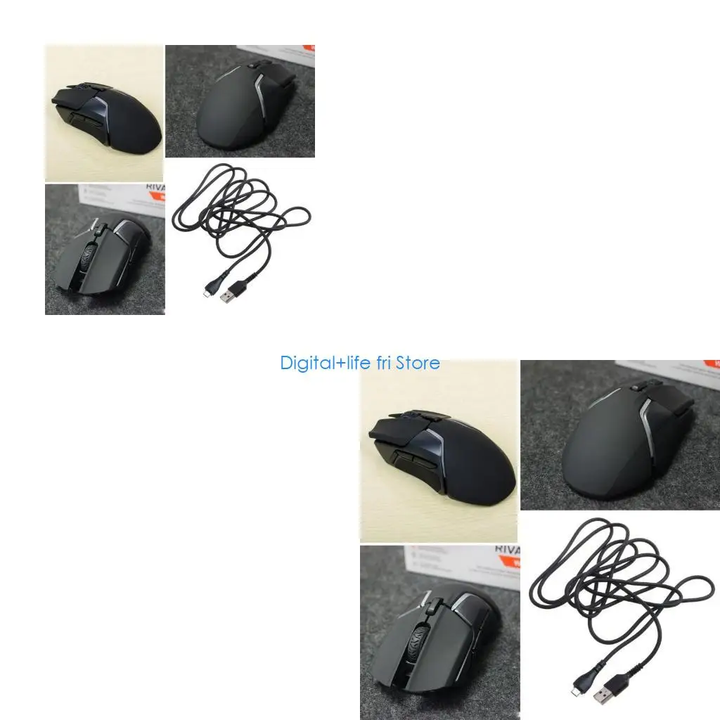 E06D 1.8m USB Mouse Cable Mice Line Charging Cable for  Rival 600 650 Mouse Replacement Part Repair Accessory