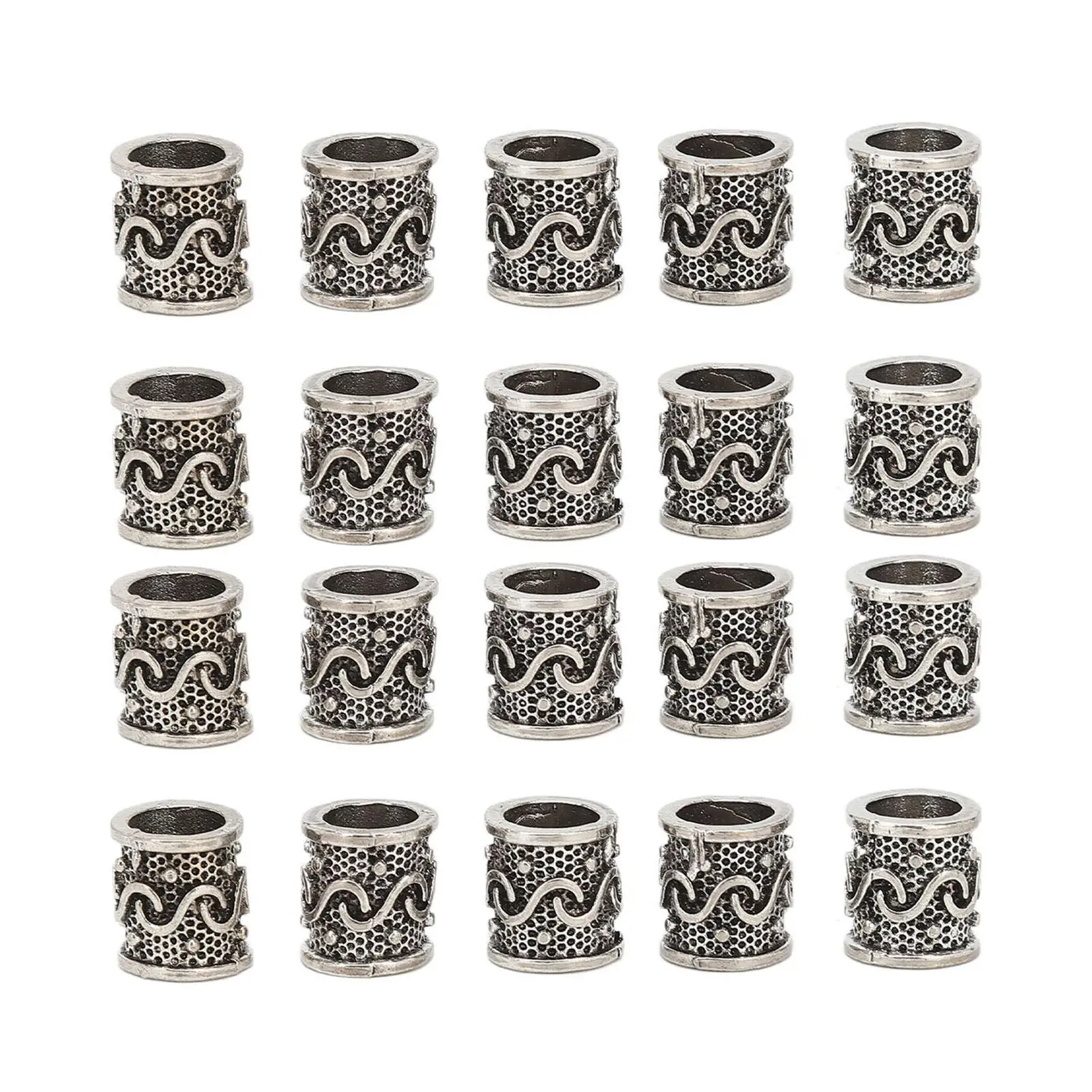 

Exquisite Alloy Dreadlocks Beads - Portable Braiding Beads for Beard & for bracelet , Perfect for cosplay Events