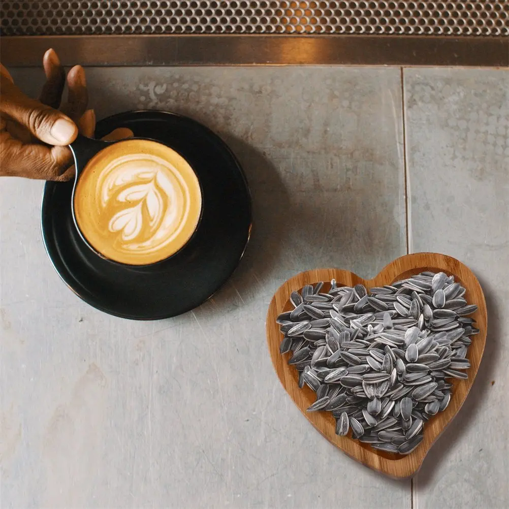 

2Pcs Heart Shape Bamboo Wooden Trinket Tray Jewelry Display Holder Rings Necklaces Bracelets Organizer Heart Shaped Storage Tray