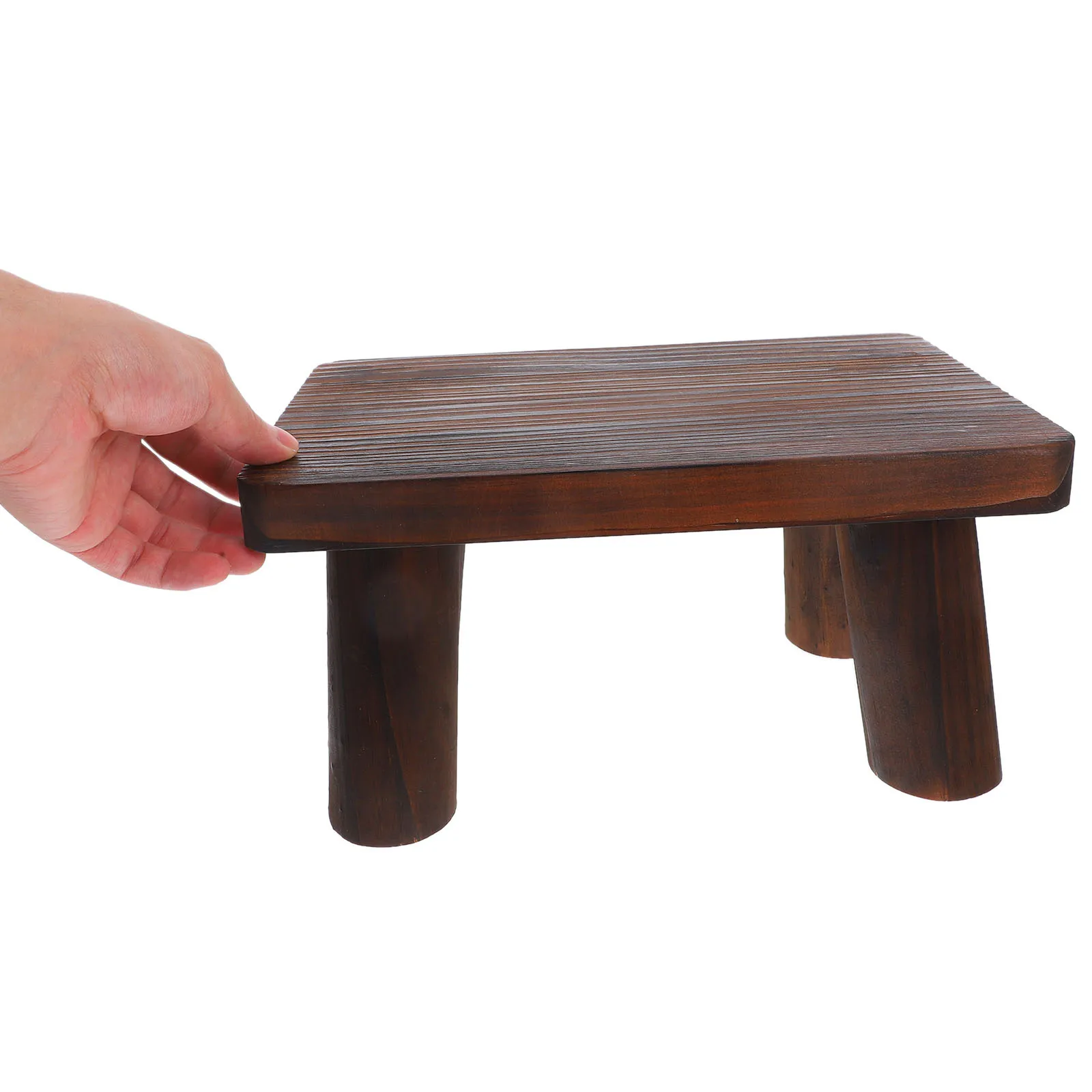 Escabeau Mobile en bois pour personnes âgées, repose-pieds de chevet, petit support pour plantes rustiques, salle de bains, cuisine, chambre à coucher, décor Portable