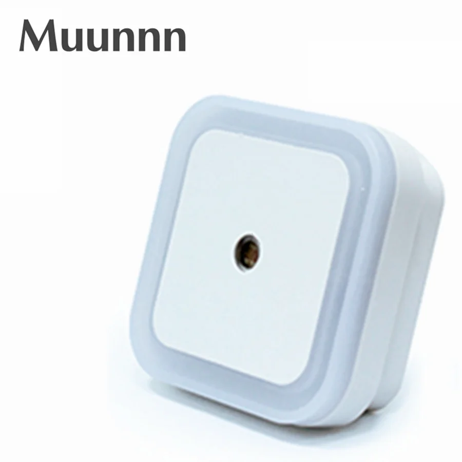 Muunnn LED Sensor Night Light Saving Sensor Smart Dusk to Dawn Sensor Lamps Nightlight for Bedrooms Toilets Stairs Corridors