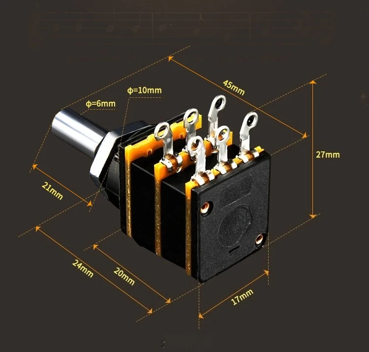 NEW   100K Stereo Carbon Film Potentiometer Is Rich, Loose, Delicate and Rich in Music