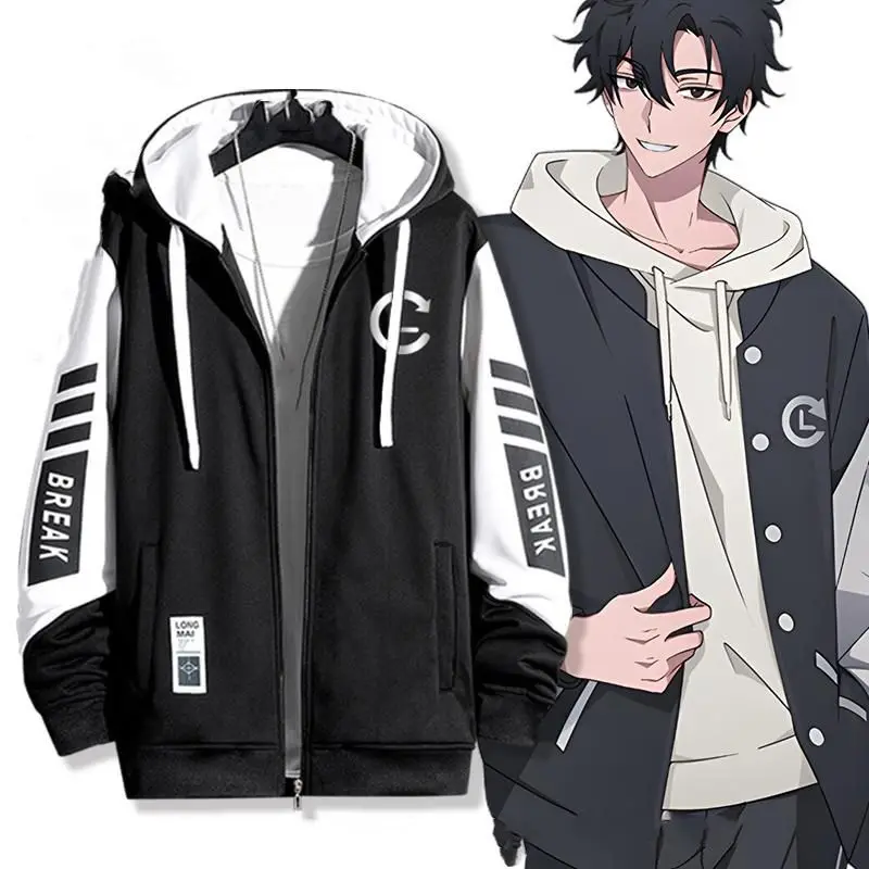 Anime Link Click Charles Lucas mismo abrigo sudaderas con capucha Cosplay disfraz sudaderas hombre Sudadera con capucha mujer hombre ropa sudaderas para hombre