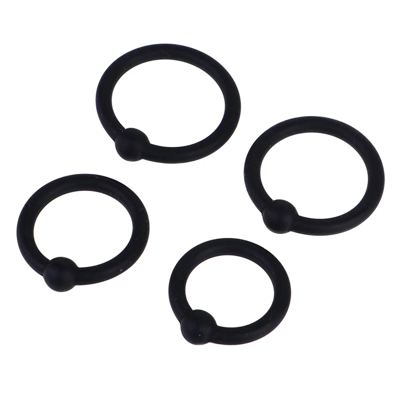 4Pcs Male Penis Rings Crystal Delay Cockring Silicone Bdsm Bondage Erotic Accessories Prostate Adult Sex Toys For Men Chastity view 4