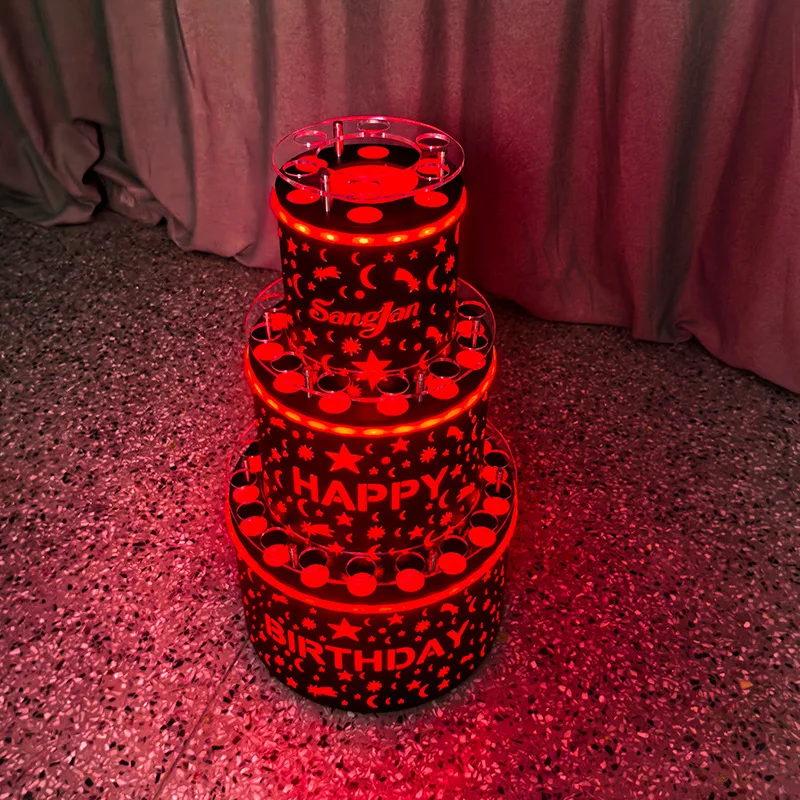 Bar KTV cup holder Bar KTV wine glass holder, acrylic bullet cup holder Mobile cup holder Swallow the  in one bite and shine