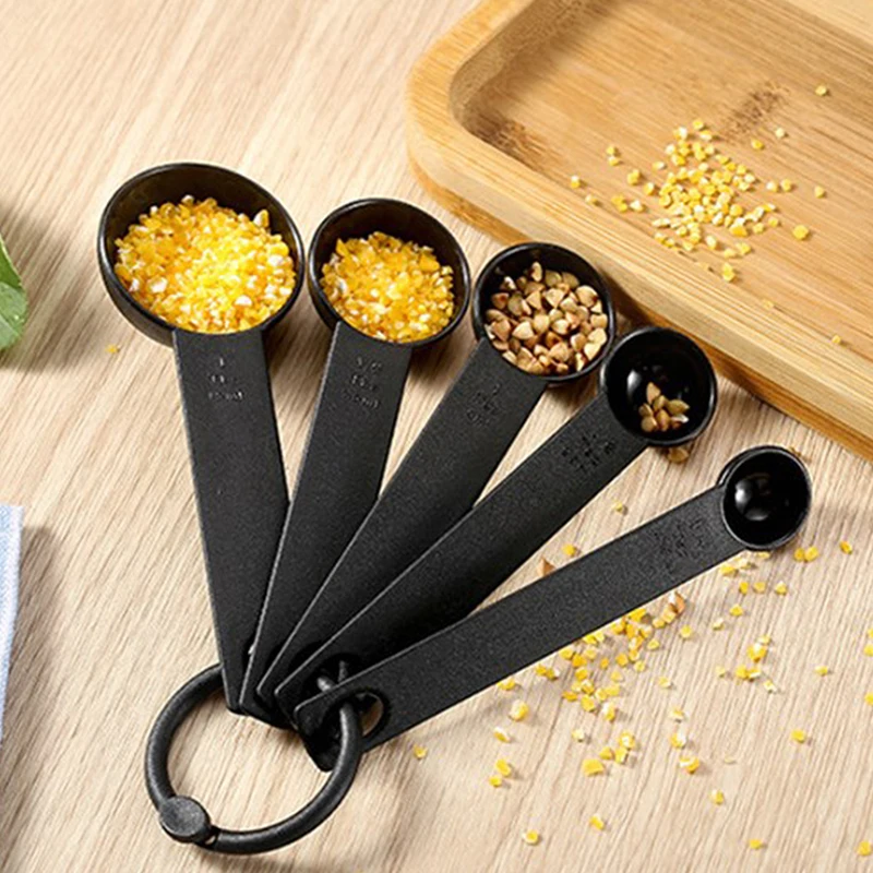 5Pcs Creative Measuring Tools Kitchen Measuring Spoons Teaspoon Sugar Scoop Cake Baking Flour Measuring Cups Kitchen Spoons