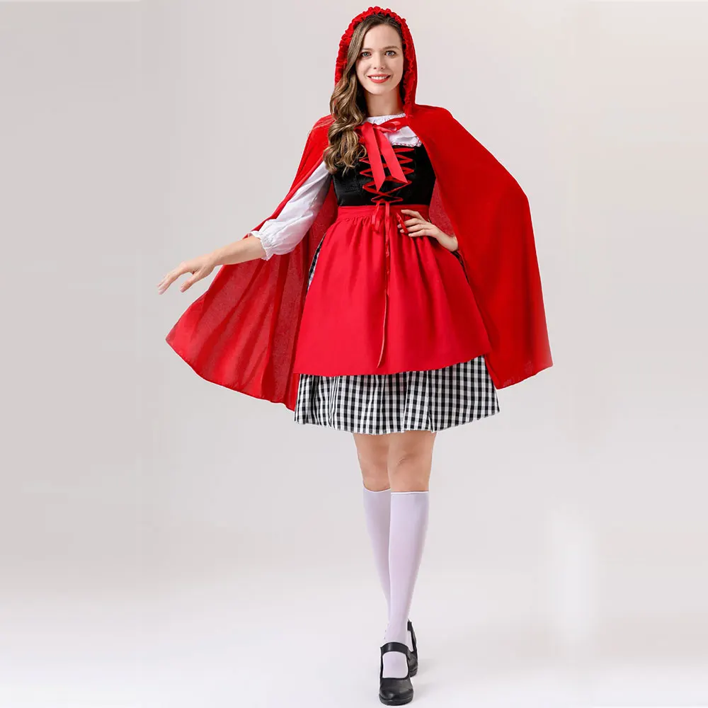 

Sexy Anime Fairy Tales Little Red Riding Hood Princess Cosplay Costume Little Red Riding Hood Costume Castle Queen Costume