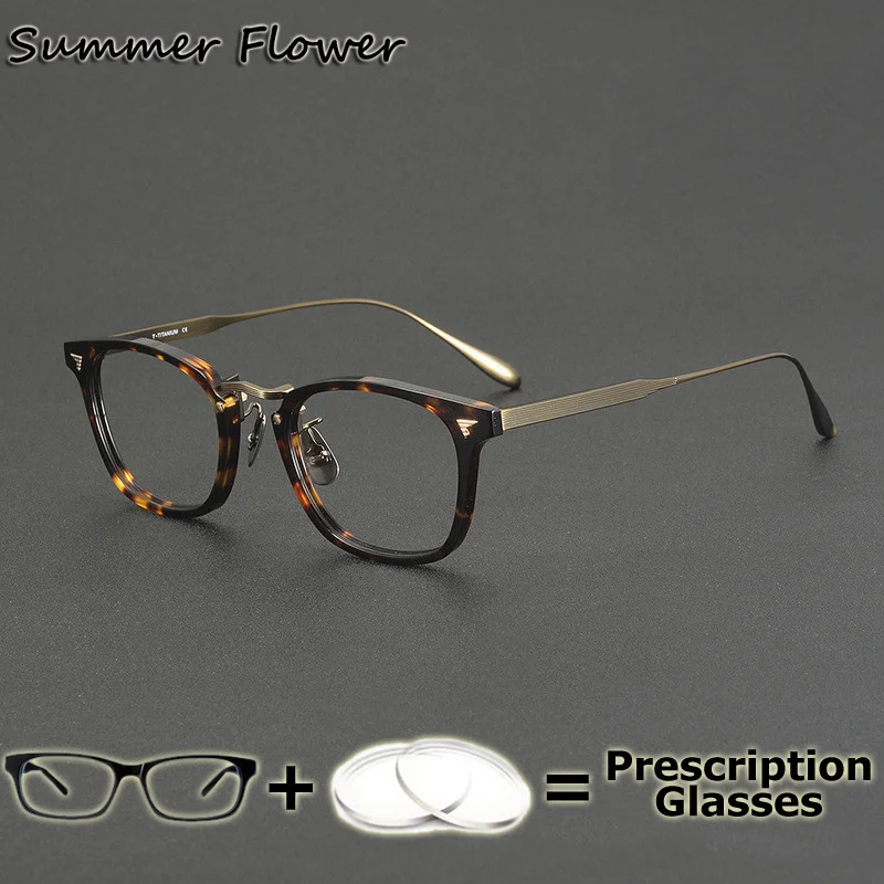 

Prescription Glasses Round Frame Men Women High End Vintage Retro Eyewear Chameleon Progressive Multifocal Wide Field Lenses
