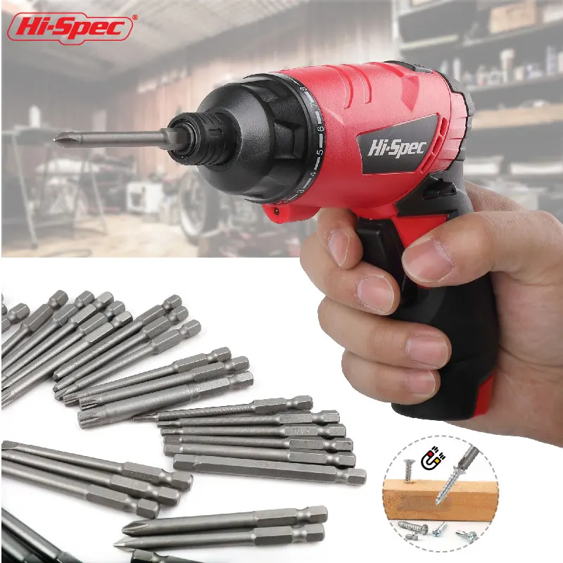 Hi-Spec 50pcs Security Bit Set Screw Driver Bits Hex Head Allen Wrench Drill Bits Set Magnetic Tip Torx Star Hex Hex Socket Bits