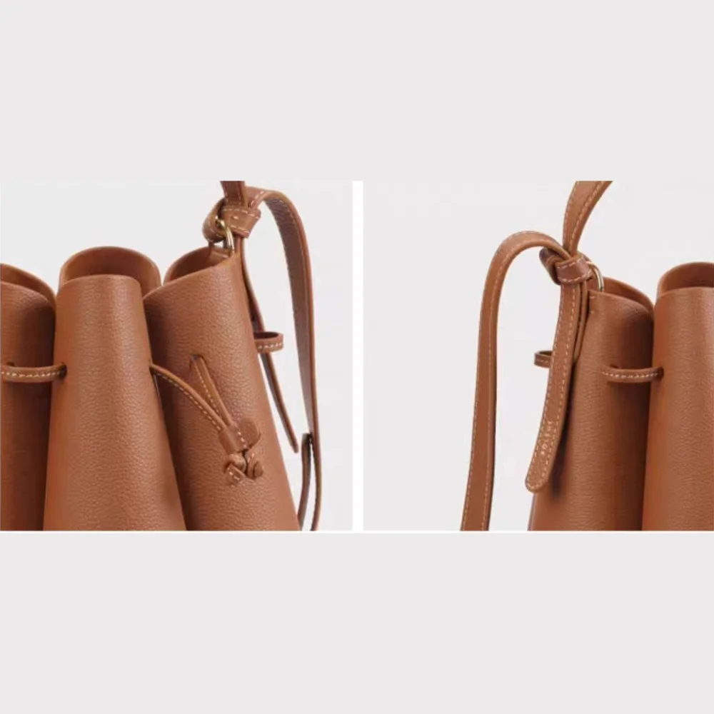 حقيبة ركاب 2025 حقيبة حمل بسيطة جديدة، تصميم متخصص، حقيبة بتلات، حقيبة كروس عصرية بكتف واحد، حقيبة دلو راقية #5