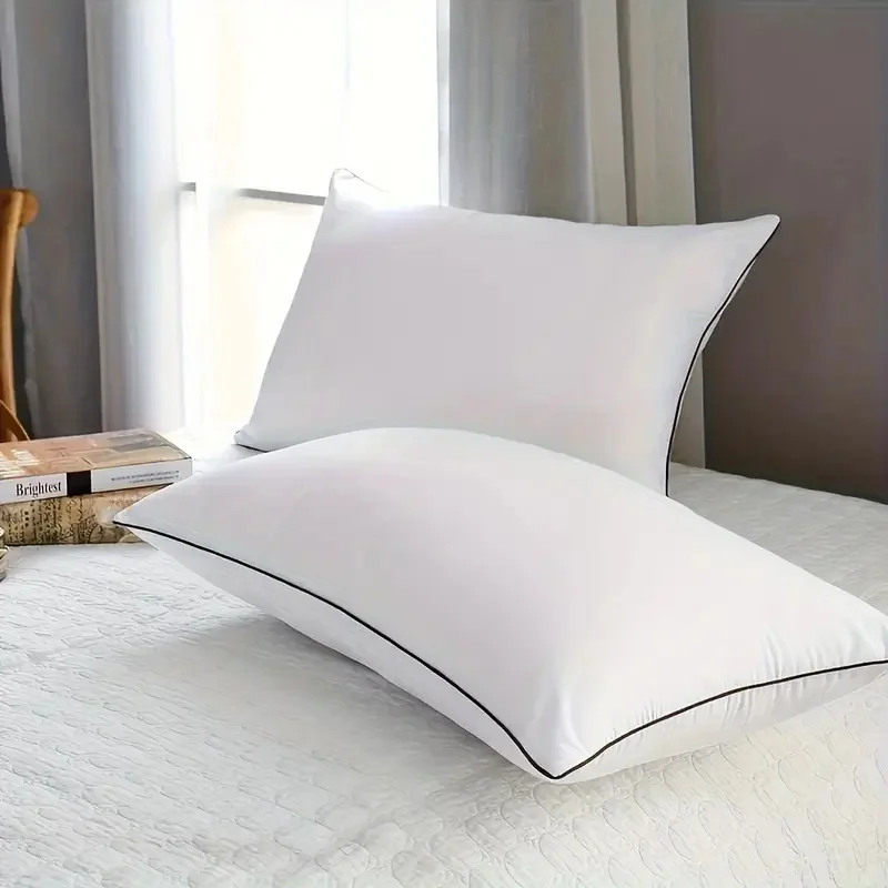 Dormitorios, almohadas para el hogar, lavables, calidad de hotel de alta gama, alto rebote, soporte suave para el cuello, transpirable y relajante para dormir