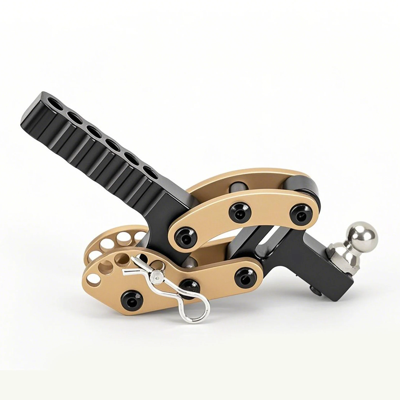 DashRC Trailer Hitch อุปกรณ์เสริมโลหะปรับ Trailer Tow Hook สําหรับ 1/10 RC Crawler TRX4 SCX10 GEN7 GEN8 อัพเกรด