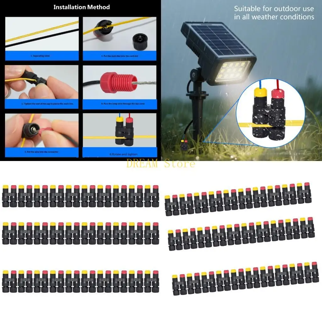 Threaded Piercing Cable Joiners for Garden and Landscape Light Wiring Best Sale