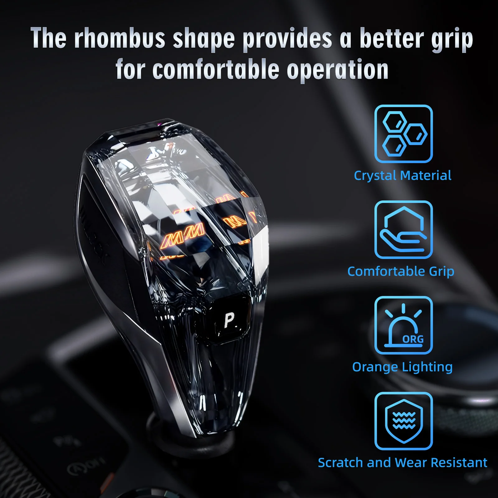 3 Piece Set Crystal Gear Shift Knob Lever 3 4 8 Series X3 X4 X5 X6 X7 Z4 I4 G26 G20 G16 G01 Psychedelic Crystal Gear Handle