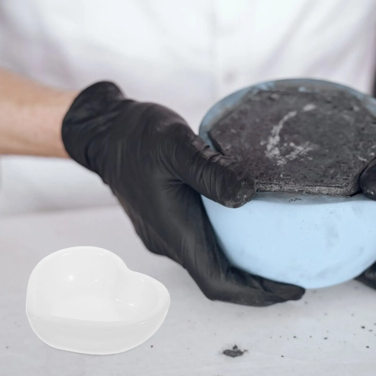 

Силиконовая форма для изготовления подставки для украшений в форме сердца, для колец, серег, ожерелий, для рукоделия и декора