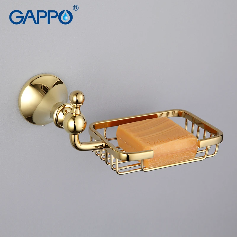 GAPPO Soap Dishes Fashion Antique Retro Wall Mounted Brass Soap Basket Bronze Finish Soap Dish Soap Holder Bathroom Accessories