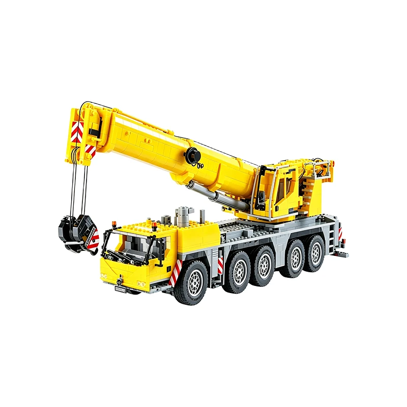 MOC Technical RC All-Terrain Mobile Crane LTM 1250 Building Blocks Heavy Engineering Vehicle Construction Bricks Toy
