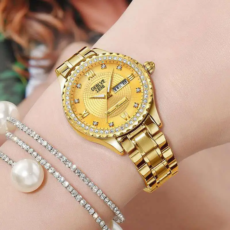 

Luxury Glitter Diamond Watch for Men Stainless Steel Quartz Ladies Watch High Quality Watches Female Clock ساعات يد رجالية Y2k