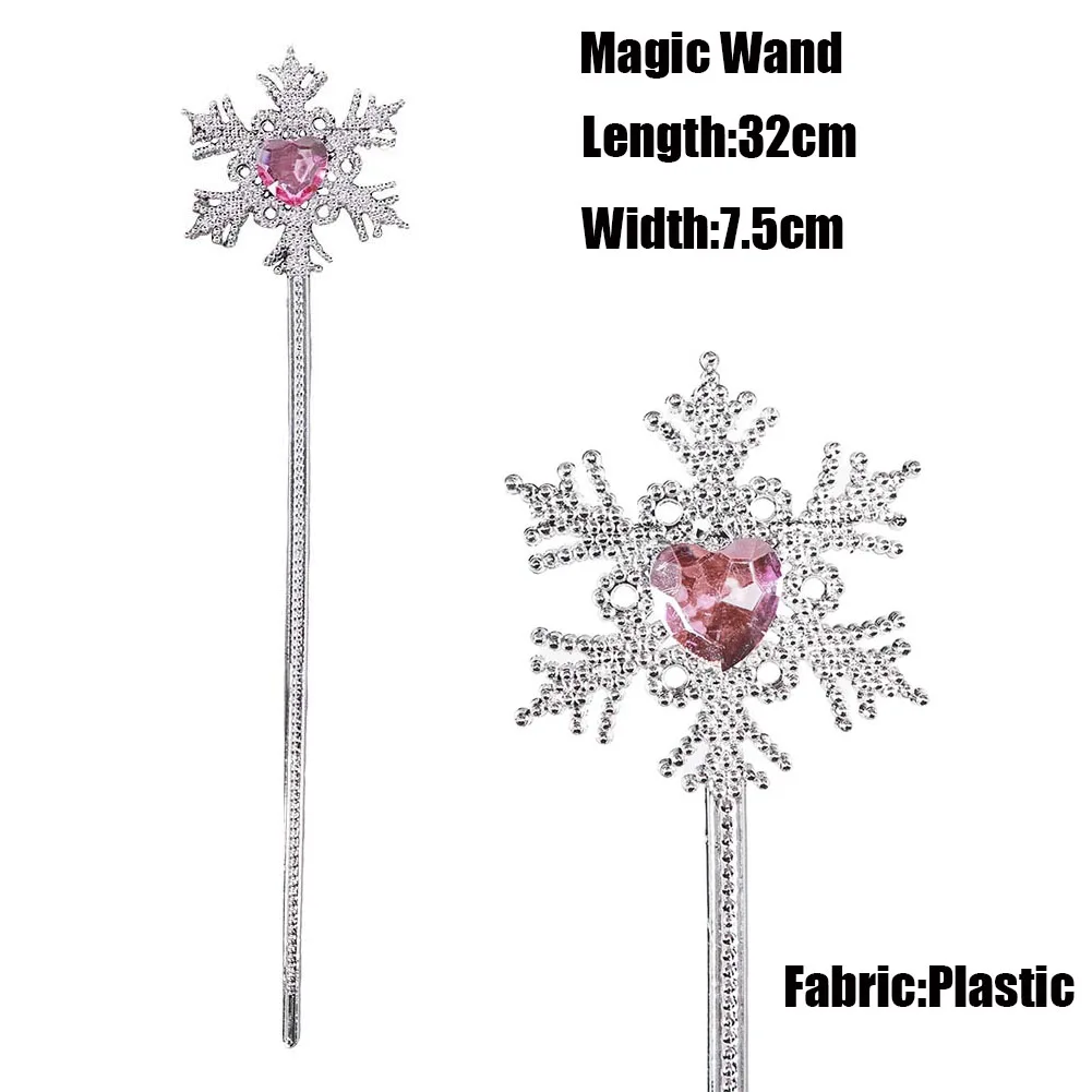 Wicked Glinda Cosplay Wand Diamond Crown Earrings Bags Props for Women Disguise Fantasy Cosplays Halloween Costume Accessories image 5