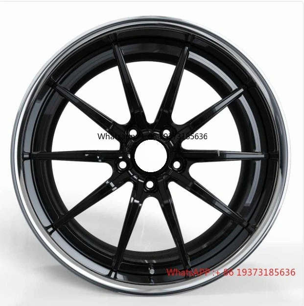

New Design Multi Spoke Gloss Black Face Polished Lip with Golden Bolts Aluminum Alloy Forged Wheel Rim with for BMW 3M