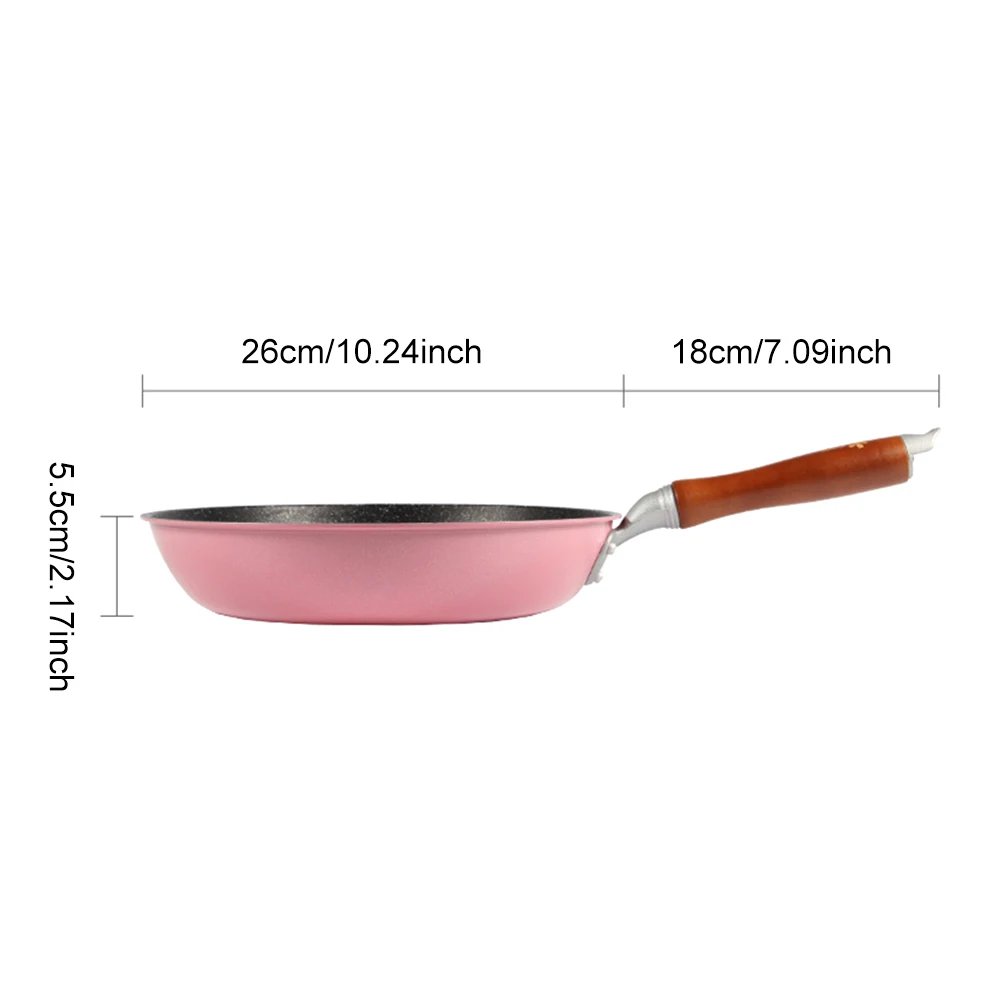 Poêle ronde antiarina pour riz et blé, ustensiles de cuisine ménagers, facile à nettoyer, cuisson sûre, cuisinière à gaz, œuf à frire, universel