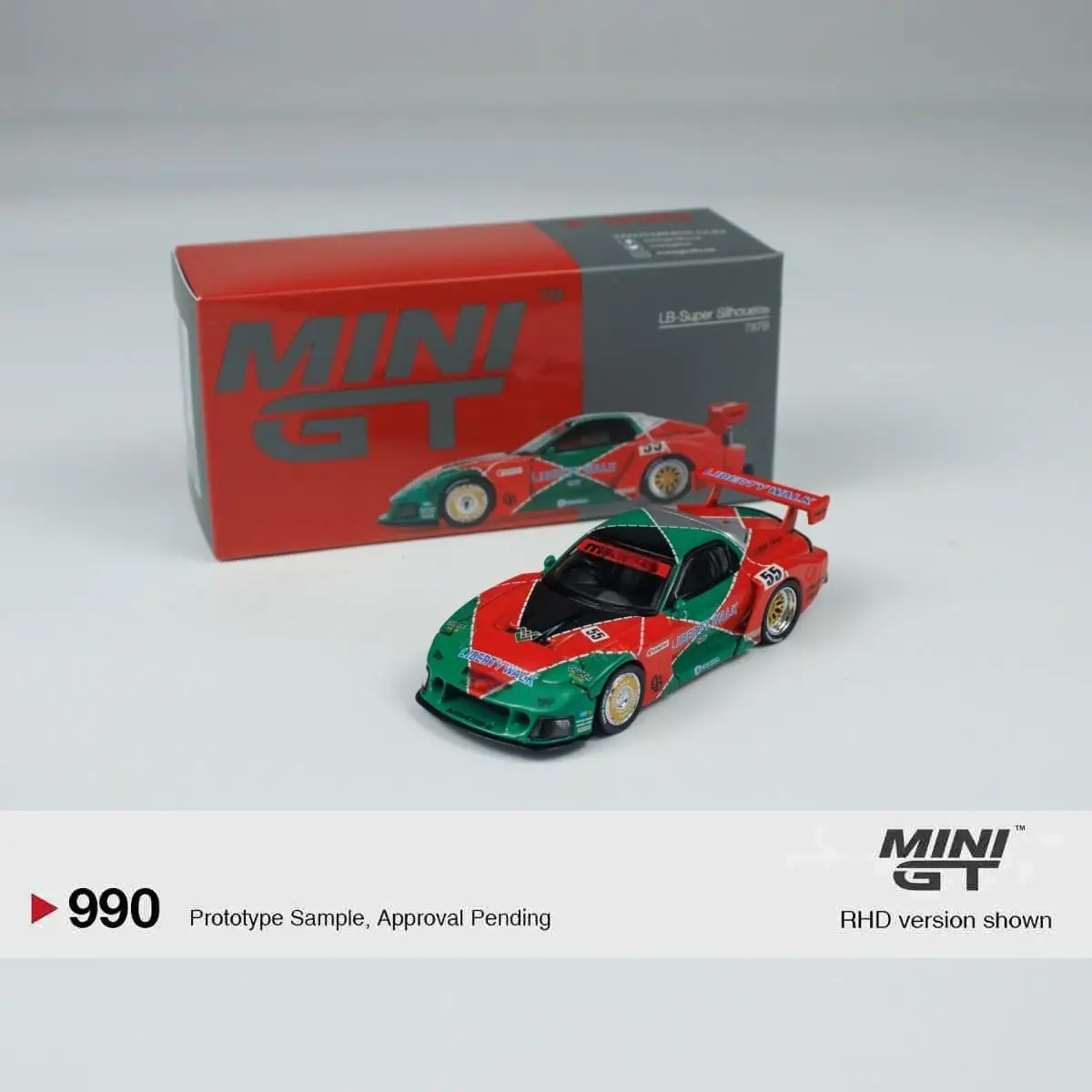 

TSM MINI GT 1:64 Minigt 990 RX 7 LB Super Silhouette 787 Die-cast Alloy Car Model Collection Gift