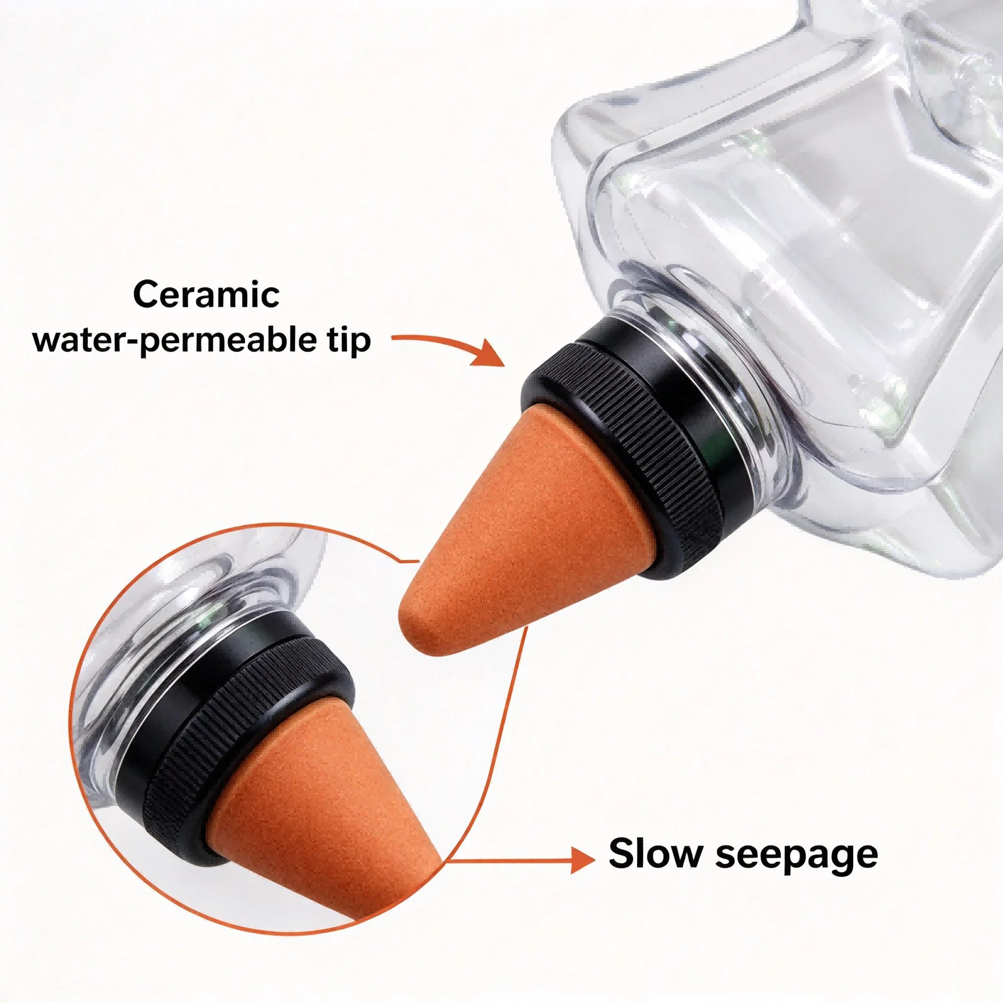 Holiday Tree Shaped Drip Irrigation Waterer 500ML Capacity for Indoor Plants Small Gardens and Desktop Greenery