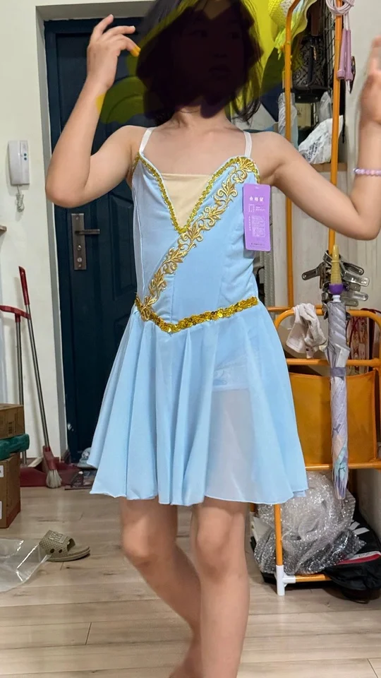 バレエチュチュドレス子供のための女の子競技芸術スケートドレス社交ダンス服クラシックダンスモダンダンス衣装