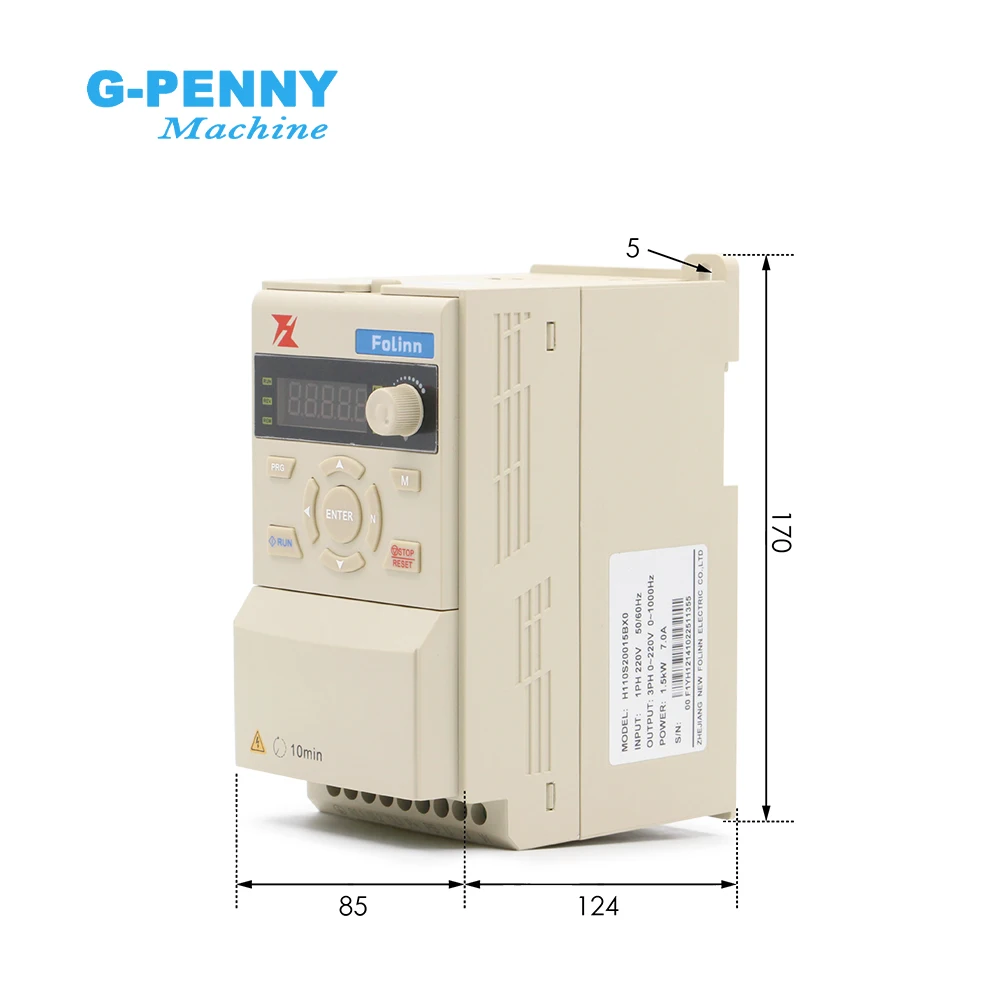 G-Penny 0.8kw Metal Working Spindle kit 12000-24000rpm 400Hz Bullet Type 0.005mm & Fuling H110 Vector Inverter & Pump & Holder