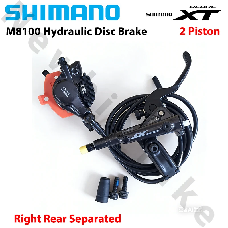 

SHIMANO XT M8100 тормоз гидравлический дисковый тормоз 2-поршневой правый задний 1500 мм Split12Speed тормоз для MTB горных велосипедов Запчасти