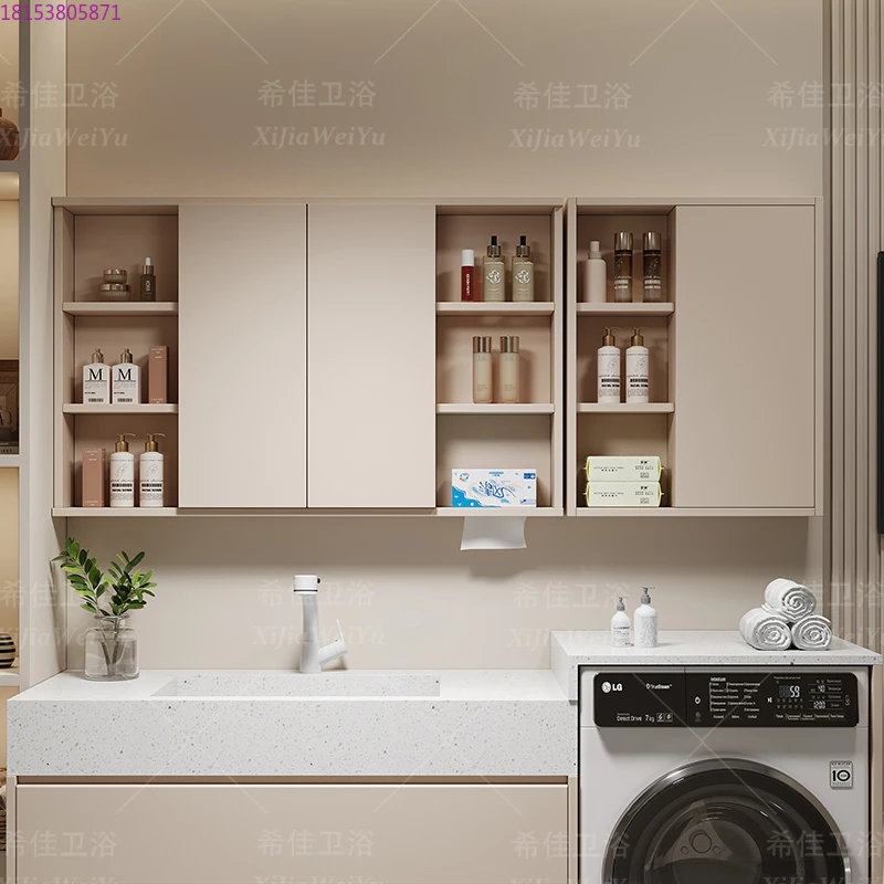 Folding hidden feng shui mirror bathroom smart mirror cabinet bathroom cream wind