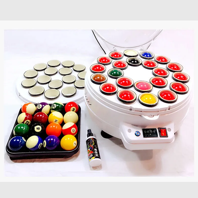 Top Sale Automatic Billiard Ball Cleaning 16 or 22pcs Pool Ball Washer Polisher Machine for Home
