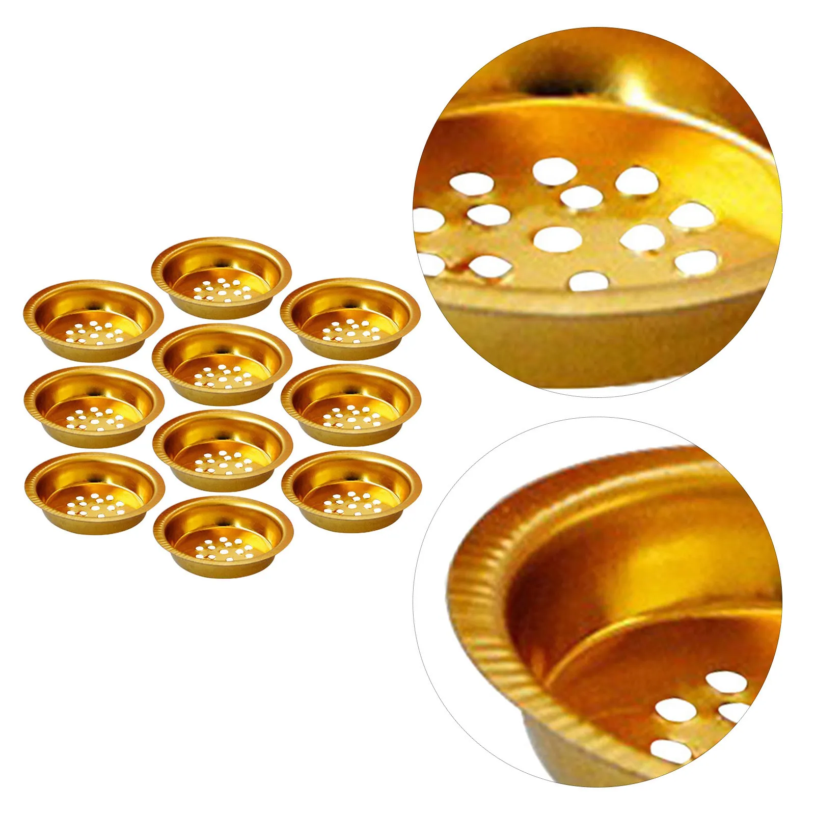 12Pcs Incense Burner Cups Round Perforated Iron Mesh Tray Charcoal Disc Holder Universal Insert Bakhoor Middle East - view 2