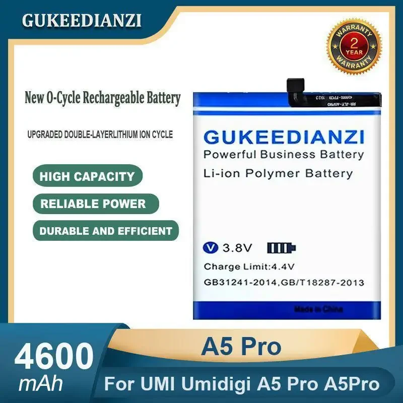 

High Capacity 4600mAh A5 Pro Mobile Phone Battery For UMI Umidigi A5 Pro A5Pro