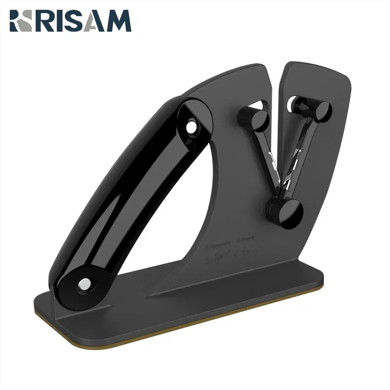 RISAM Kitchen Knife Sharpener handheld Sharpening System Sharpening stone Tungsten steel Autonomic adaptation Angle Whetstone